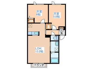 シャ－メゾン澄川Ⅱの物件間取画像